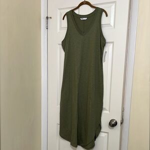 Ladies Sonoma Olive Green Sleeveless Maxi Dress